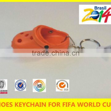 2014 brasil football world cup sport keychain shoes