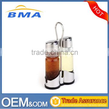Restaurant 2 Pieces Oil And Vinegar Stainless Steel Condiment Set