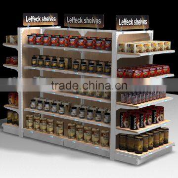 Customized 5 tier beer can display stand for supermarket