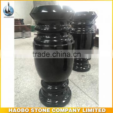Black Headstone Vase Granite Vase