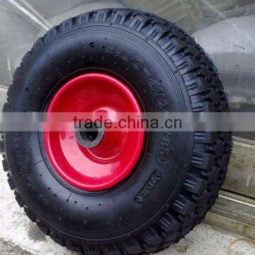 16 inch pneumatic rubber wheel 4.80-8 for hand trolley