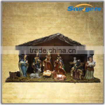 HY11036 Wood Christmas Nativity