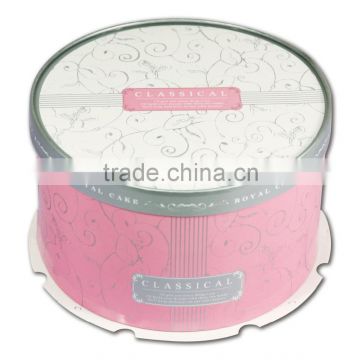 single paper cake box with color printing