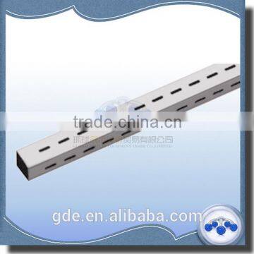 25X25mm metal chrome single slotted channel square tube