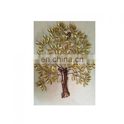 gold plated tree wall art