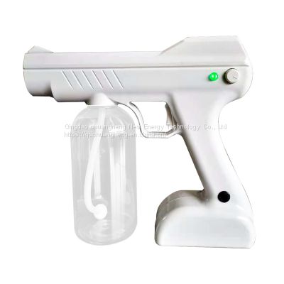 Electrostatic spray nano blue light spray gun home office disinfection 360 degree comprehensive adsorption sterilization
