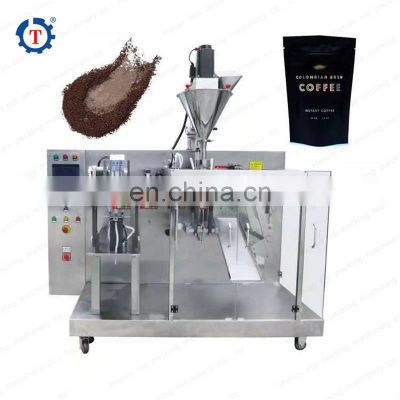 Factory price Automatic cocoa powder preformed bag packaging machine Standup Ziplock Pouch Gusset Bag