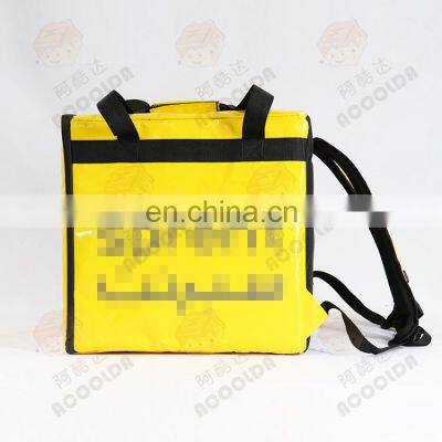 Deliveroo Custom Large Commercial Insulated Food Delivery Bag Waterproof Grocery Storage food delivery takeaway pizza top box