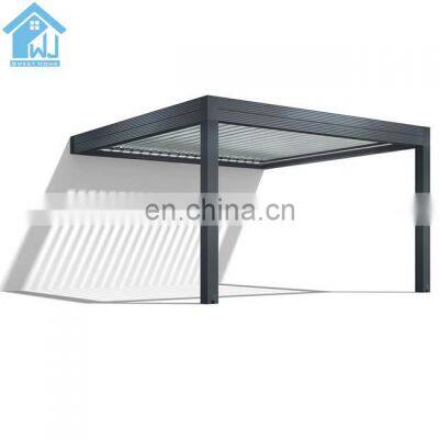 Modern Automatic Patio Gazebo Sun Blocking Pergola System For Verandah