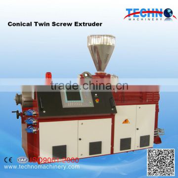 Factory Audited Conical Twin Screw Plastic Extruder