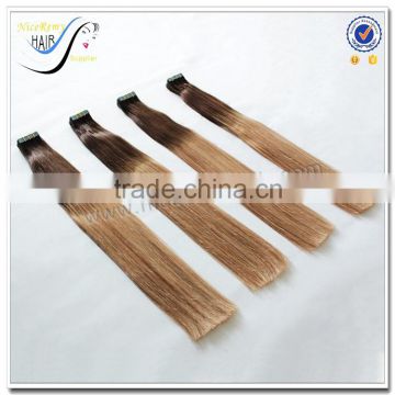 100% human hair braiding hair tape hair extensions european remy