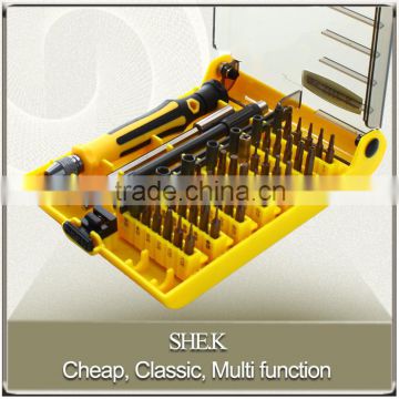 2015 Multi function 45pcs in 1 screwdriver set computer repair kit