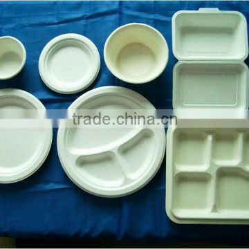 Compostable disposable paper tablewares
