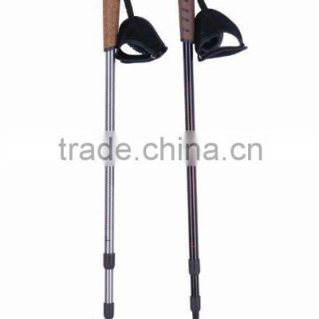 High Quality Cork Grip 3 section Nordic Walking Stick