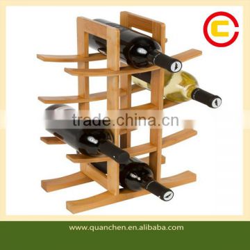 12 Bottles Natural Bamboo Home Made Wine Srorage Rack                        
                                                Quality Choice