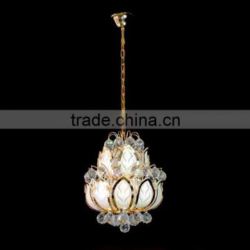 luxury with lutos flower crystal chandelier