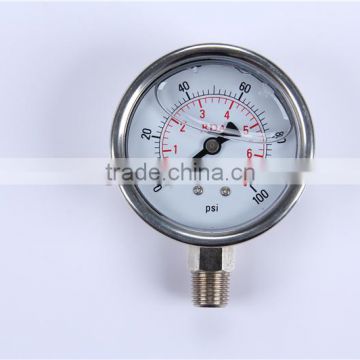 Hot sale High quality China clear 0-600 bar All stainless steel pressure gauge digital manometer