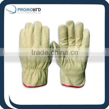 10" pig leather working gloves pig leather worker's leather gloves
