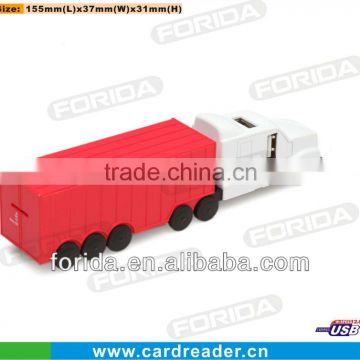 Truck style usb 2.0 hub combo card reader driver with usb cable