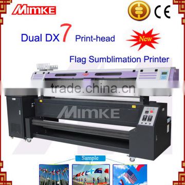 hot sale M-197Q digital flag printing machine with double DX7 head,1.8m