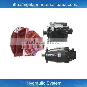 hydraulic system for concrete mixer