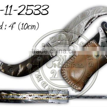 Damascus Steel Folding Knife DD-11-2533