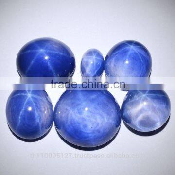 112.60 Ct Blue Star Sapphire 6 Rays Lab Created Stone