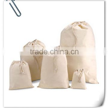wholesale cotton fabric drawstring bag & promotional drawstring bag