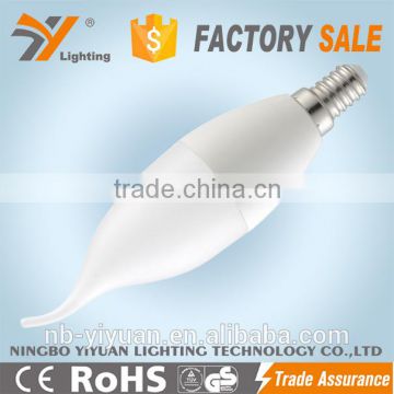 E14 led bulb light C30LAP 7W 560LM CE-LVD/EMC, RoHS, Approved Aluminium-Plastic housing
