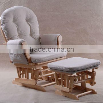 2013 nature wood color Recliner Glider Chair