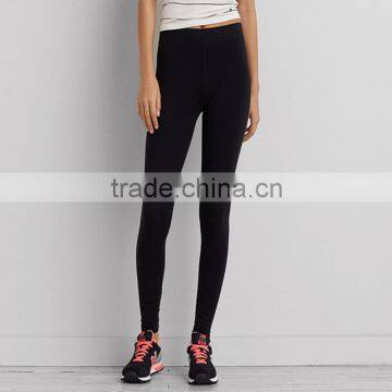 Soft stretch cotton Hi-Rise Cropped Legging pants women fun side graphic