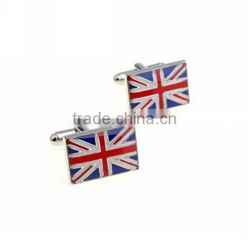 2013 articles stainless steel flag cufflinks fashion