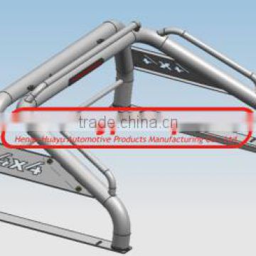 3"Stainless steel roll bar with handrail and 2 rails for Toyota Hilux Vigo