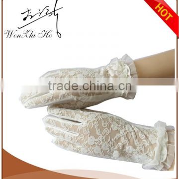 Outdoor Summer White Safety Work Lace Glove For Sexy Ladies Wholessale Glove