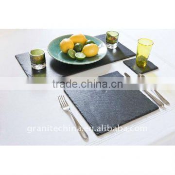 slate stone coasters and placemats
