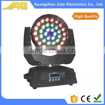 36pcs 10w RGBW 4in1 led wash Zoom Moving head stage lights