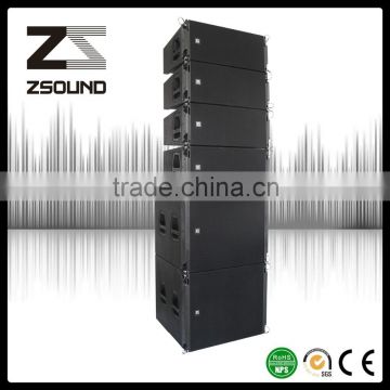 small and powerful speakers outdoor dual 10'' line array speaker
