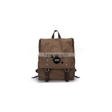 customized coffee canvas backpack college backpack canvas fashion school bags logo printed 14