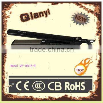 2 in 1 hair straightener hair curling iron plate coating with tourmaline/ceramic Nano Ionic professional iron