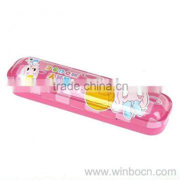 Two-layer Kids Tin cartoon students promotional Pencil Cases