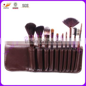 Eya 10pcs Portable & Economical Cosmetic Brush Set with Pouch