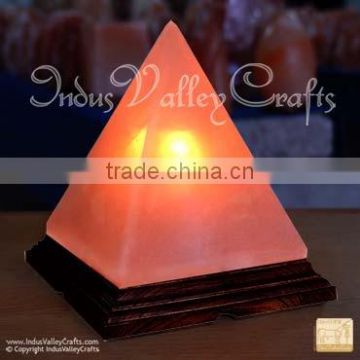 Pyramid Salt Lamp, Rock Crystal Lamp
