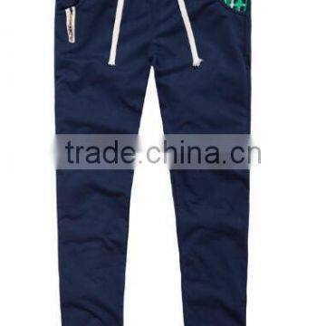 Fashion high quality cheap OEM women's cotton long pants trousers wholesale