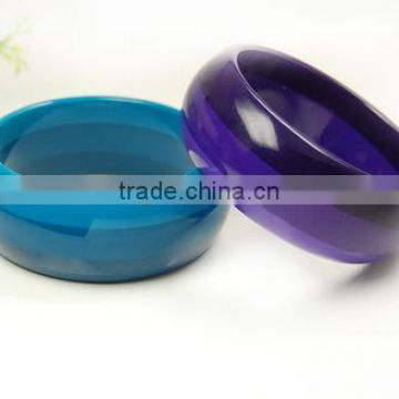 Solid color resin 2015 bangles wedding chura from Yiwu market
