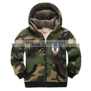 R&H Hot selling high quality popular zip up 100% cotton kids hoodies