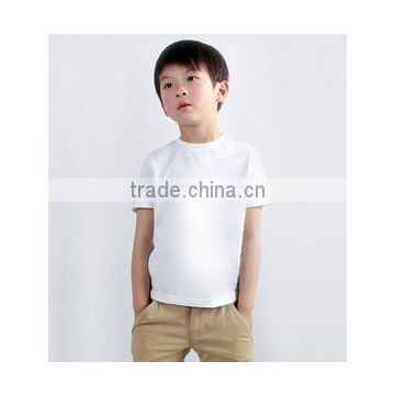 Fashion Custom Blank Round Neck Kids Short Sleeve Wholesale China Kids Clothing Supplier