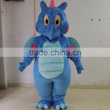 EVA plush material adult dragon costume blue dragon mascot costume