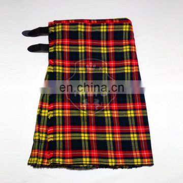 Wholesale Scottish BuchananTartan Clan Kilt Acrylic Wool Made