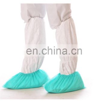 White/blue indoor disposable PP non woven shoe cover
