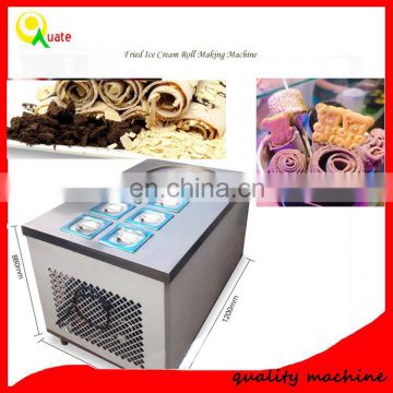 Round pan egypt rolled fry ice cream machine making ice cream roll with good factory price